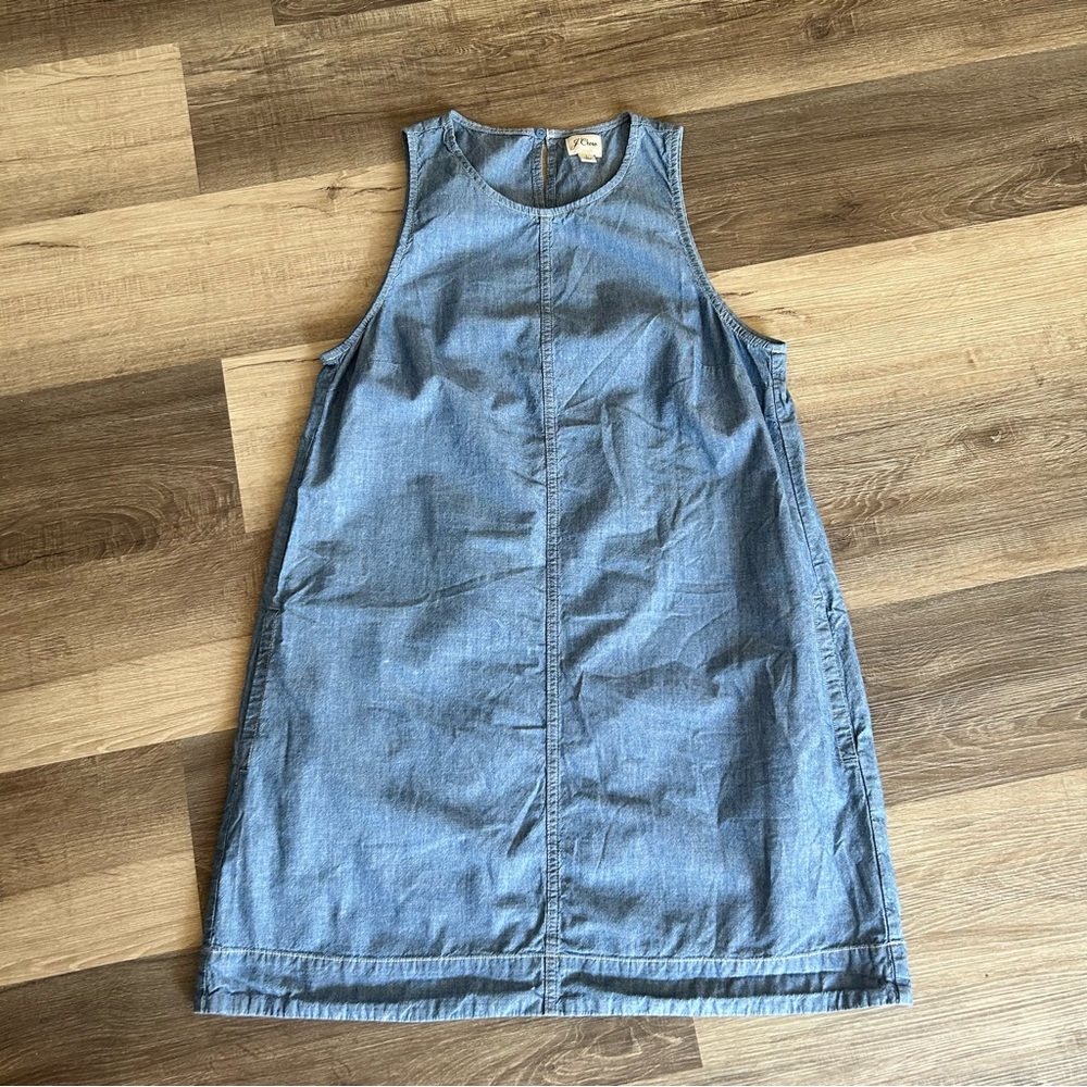 J. Crew Light Denim Sleeveless dress. Size L